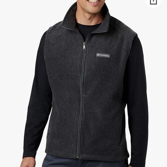 Columbia Vest Steen Mountain Fleece Full Zip Sleeveless Jacket Classic Outerwear - Picture 1 of 10